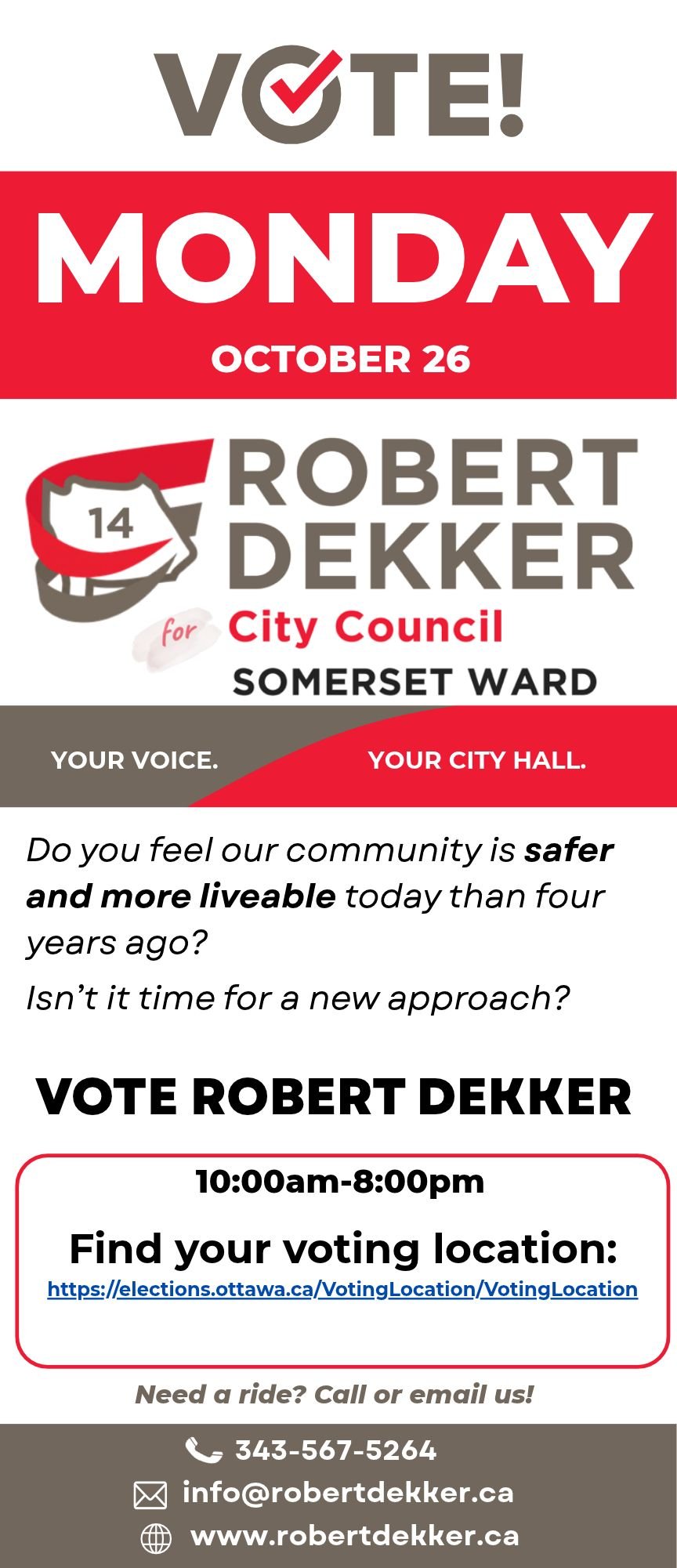 Get Out to Vote flyer